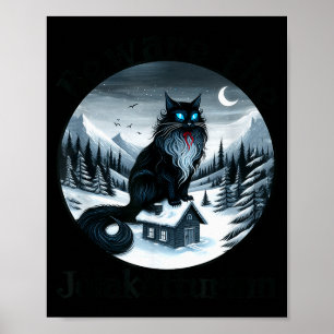 Poster Méfiez-vous du chat de Noël Jolakotturinn Noël isl