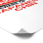 Poster Méfiez-vous du chinois japonais (Coin)