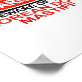 Poster Méfiez-vous du coréen Dosa Mastiff (Coin)