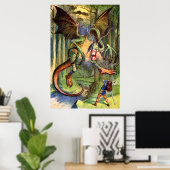 Poster Méfiez-vous du Jabberwocky, mon fils (Bureau à domicile)