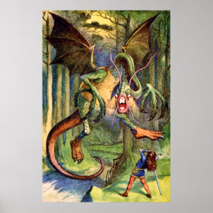 Poster Méfiez-vous du Jabberwocky, mon fils