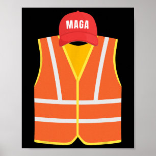 Poster Mega Garbage Collbage Vest Pour Trump Election Day