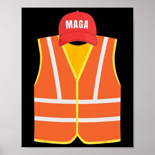 Poster Mega Garbage Collbage Vest Pour Trump Election Day (Devant)