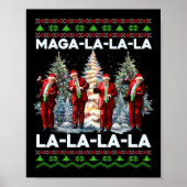 Poster Mega La La Donald Trump Potus 47 Mauvais Noël (Devant)