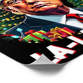 Poster Mega La La Donald Trump Potus 47 Mauvais Noël (Coin)