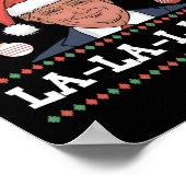 Poster Méga La La La Donald Trump Potus 47 Noël Laid (Coin)