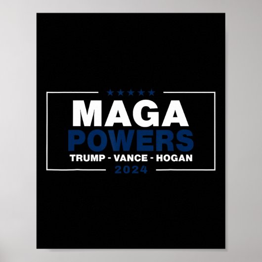 Poster Mega Powers Trump Vance Hogan 2 (Devant)