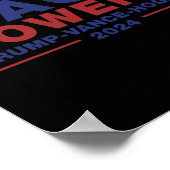 Poster Méga Powers Trump Vance Hogan 3 (Coin)