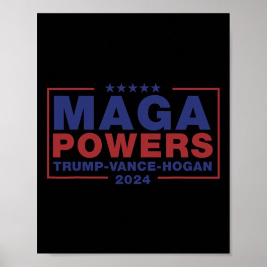 Poster Méga Powers Trump Vance Hogan 3 (Devant)