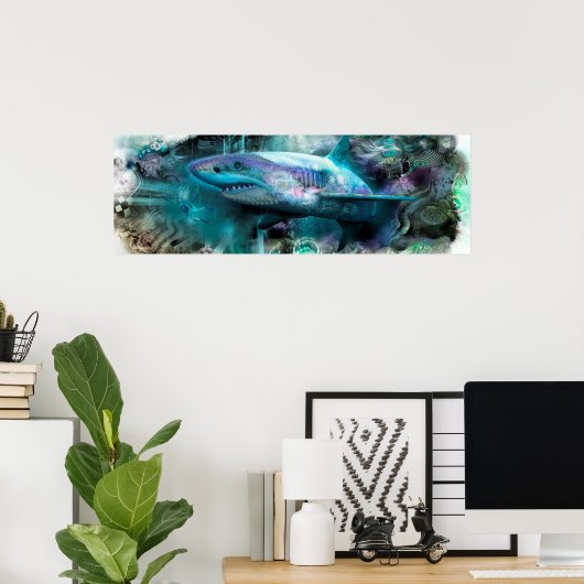 Poster Megalodon (Bureau à domicile)