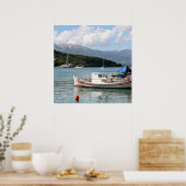 Poster Meganissi, carré de l'île grecque (Cuisine)