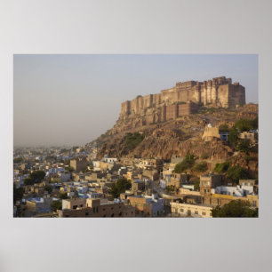 Poster Mehrangarh Fort of Jodhpur. Rajasthan, INDIA.