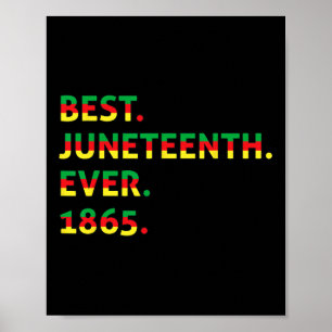 Poster Meilleur 18e jour 1865 Noir afro-américain F