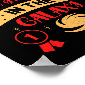 Poster MEILLEUR 5E NIVEAU DANS LA GALAXIE drôle mignon (Coin)