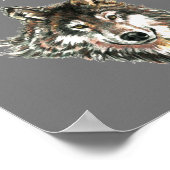 Poster Meilleur Ami Citation Inspirationnelle Wolf, Wolve (Coin)