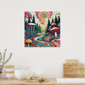 Poster Meilleur anniversaire par Par | Retro Disk Golf (Cuisine)