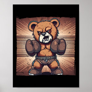 Poster Meilleur art de boxe pour enfants hommes femmes ga