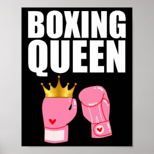 Poster Meilleur art de boxe pour filles Gants de boxe pou