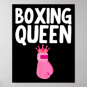 Poster Meilleur art de boxe pour filles Gants de boxe pou