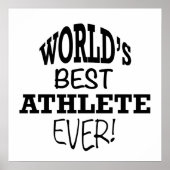 Poster Meilleur athlète au monde (Devant)