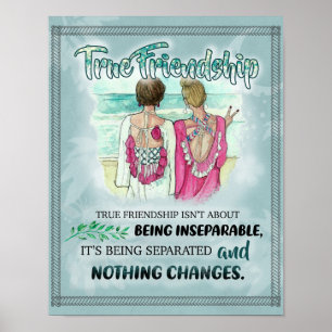 Poster Meilleur Cadeau Ami, Drôle Jour Amitié Cadeaux