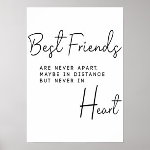 Poster Meilleur cadeau d'amis pour elle