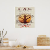 Poster Meilleur Cadeau Pour Son | À mes citations Fils (Cuisine)