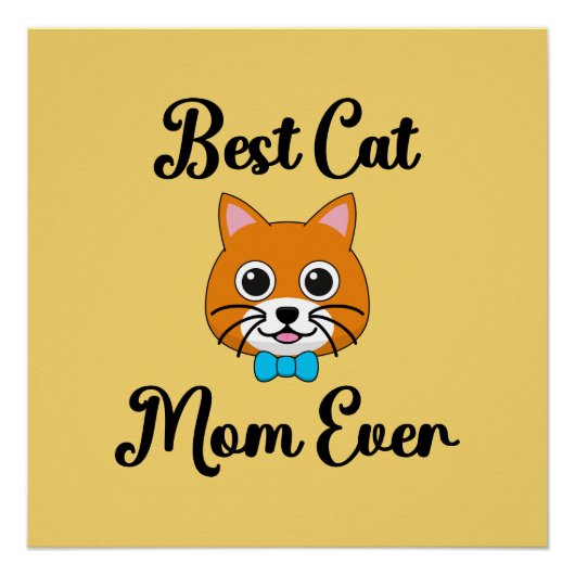 Poster Meilleur Cat Maman jamais (Devant)