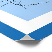 Poster meilleur chat bleu imprimé (Coin)