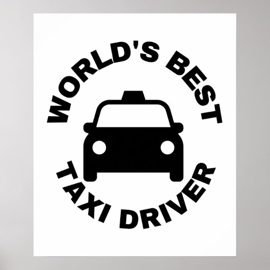 Poster meilleur chauffeur de taxi au monde (Devant)