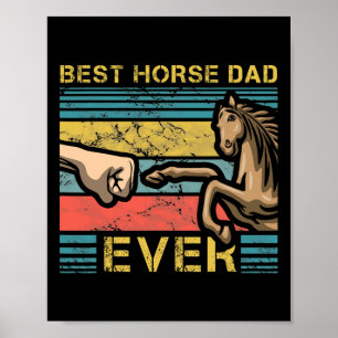 Poster Meilleur Cheval papa Jamais Patrie Horseback Ridi