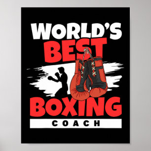 Poster Meilleur club de boxe de coach de boxe du monde Ki