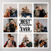 Poster Meilleur Collage photo de Grand-Père Ever 8 (Devant)