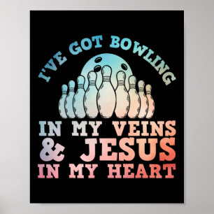 Poster Meilleur Conception De Bowling Pour Hommes Femmes 