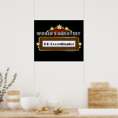Poster Meilleur coordinateur RH au monde (Cuisine)