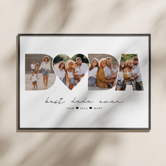 Poster Meilleur Dada Ever 4 Collage photo Première Fête d