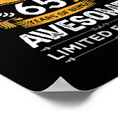 Poster Meilleur De 1957 Cadeaux De 65 Ans 65E Anniversair (Coin)