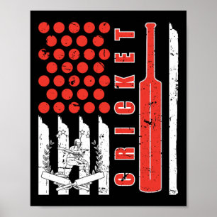 Poster Meilleur design de cricket pour hommes femmes enfa