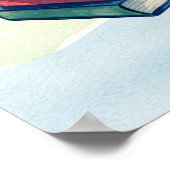 Poster Meilleur enseignant dans le monde de l'illustratio (Coin)