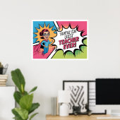 Poster Meilleur enseignant jamais (Bureau à domicile)