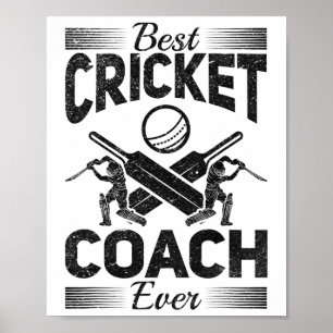 Poster Meilleur entraîneur de cricket de tous les temps -