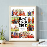 Poster Meilleur entraîneur jamais huit photo collage auto<br><div class="desc">Célébrez un grand #coach et dites merci pour une grande saison avec ce collage de 8 photos "meilleur entraîneur jamais". Le type tendance en gras comprend un emplacement pour un nom et un enregistrement ou d'autres statistiques. Le texte noir est entouré de photos - 6 carré et 2 horizontales. Trouvez...</div>