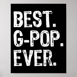 Poster Meilleur G-pop Ever Cool de famille Funny Gpop