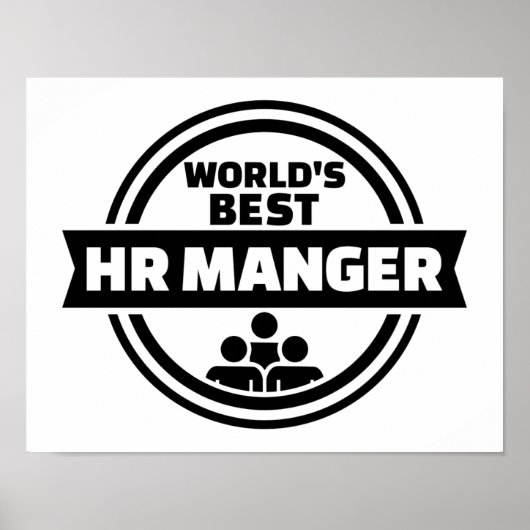 Poster Meilleur gestionnaire RH au monde (Devant)