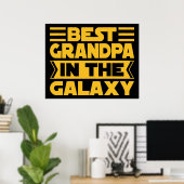 Poster Meilleur Grand-Père Dans La Galaxie (Bureau à domicile)