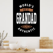 Poster Meilleur Grand-Père du monde (Cuisine)