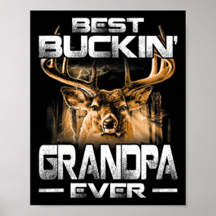 Poster Meilleur Grand-Père jamais de Buckin Chasse aux Ce
