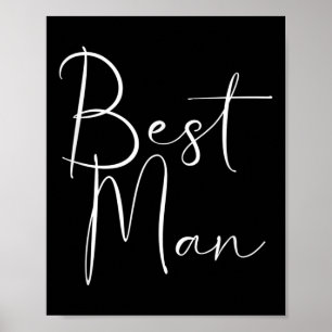 Poster Meilleur Homme Chemise Mariée Idée Bachelorette Pa