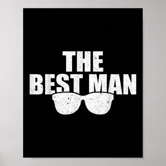 Poster Meilleur homme Mariage Groomsmen Funny Bride Bache (Devant)