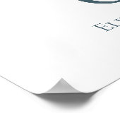 Poster Meilleur Jour Ever Elegant Aquarelle Mariage (Coin)